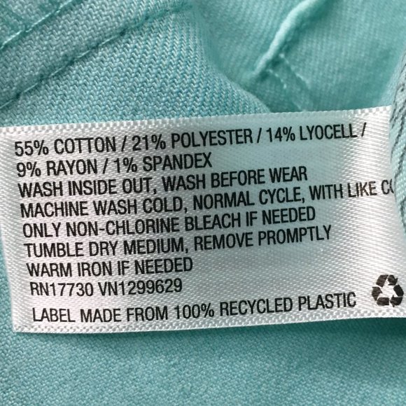 WILD FABLE Notch Front Stretch Denim Mini Skirt in "Distressed Aqua" Color  NEW! - Picture 10 of 12